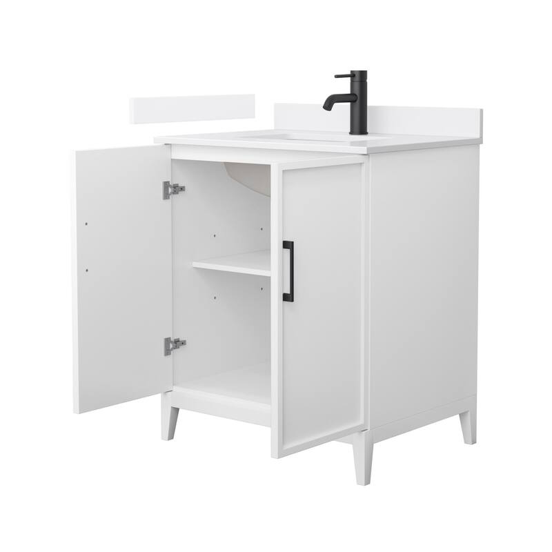 Elan 30-inch Single Vanity, Single Hole Quartz Top