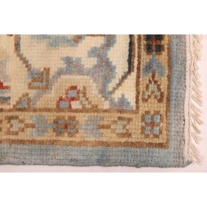 ECARPETGALLERY Hand-knotted Jules Serapi Sky Blue Wool Rug - 7'10 x 10'0