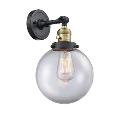 Innovations Lighting Beacon Single Light 14" Tall Bathroom Sconce with