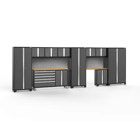 NewAge Products Bold Series 222" W x 18" D 11 Piece Garage Cabinet Set
