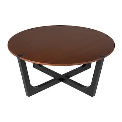 Solid Wood Coffee Table – Available in Rich Brown & Sleek Black Finishes‌ - 44.20in. W X44.20in.DX18.80in. H