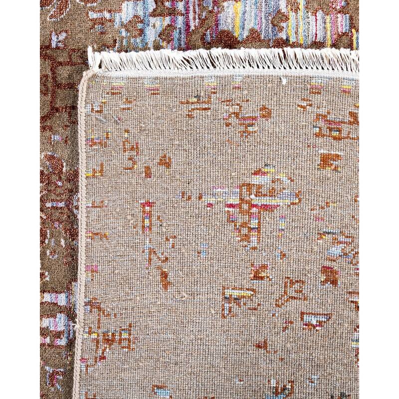 Ikat One-of-a-Kind Handmade Area Rug, Beige - 8' 0" x 10' 0"