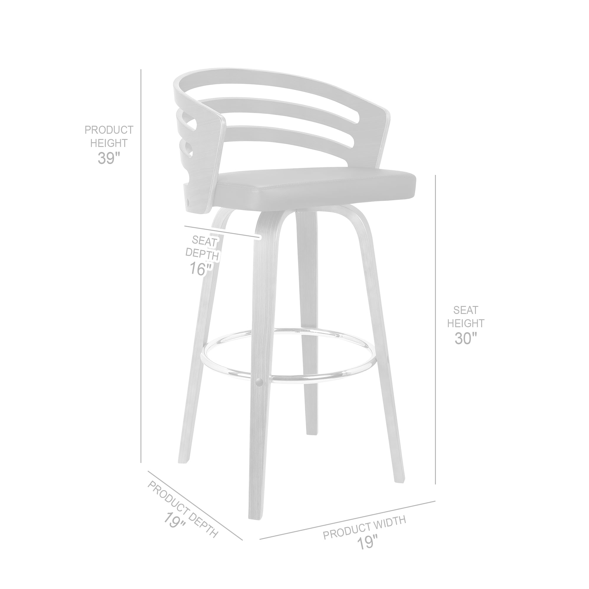 Carbon loft evan discount swivel bar stool