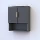 preview thumbnail 7 of 11, Meble Furniture Madera 07 Over the Toilet Cabinet (20"W x 24"H) - Modern Matte Finish Bathroom Storage