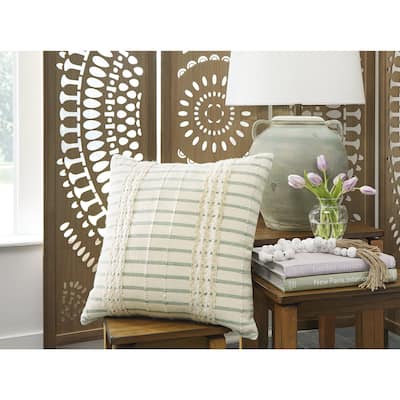 Signature Design by Ashley Rowton Green/Beige Pillow (Set of 4)