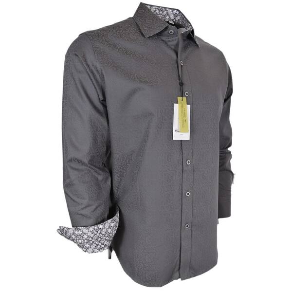 Shop Robert Graham Grey Windsor Paisley Button Down Sports Dress