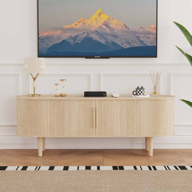 62.99in. Wood TV Stand For TVs up to 70in.