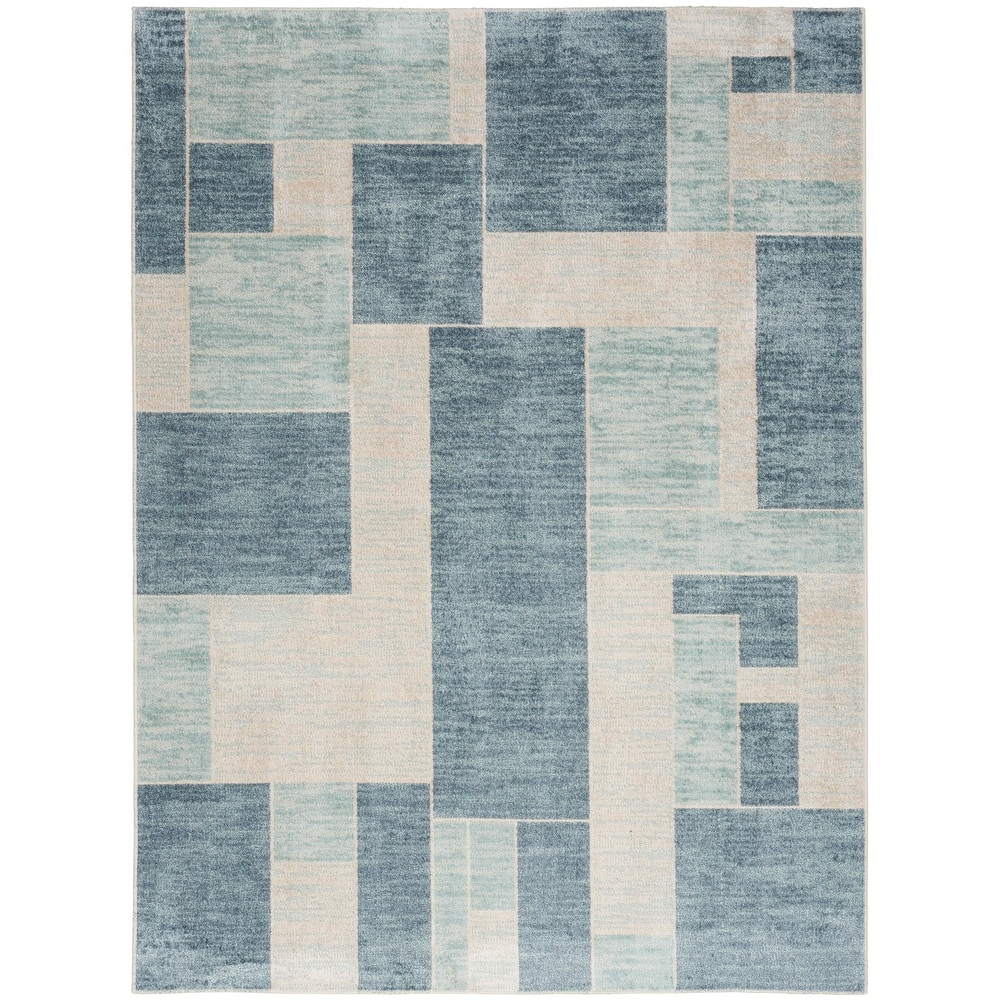 Nourison Astra Machine Washable Paneled Area Rug