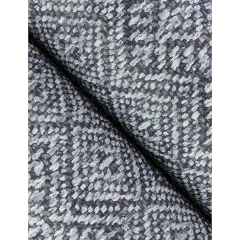 A-Street Prints Gallivant Indigo Woven Geometric Wallpaper