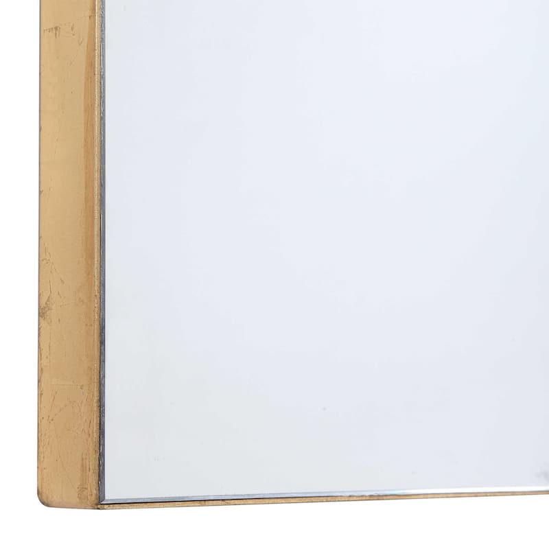 Metal Framed Rectangular Wall Mirrors - 47" - Gold Finish - Set of 3