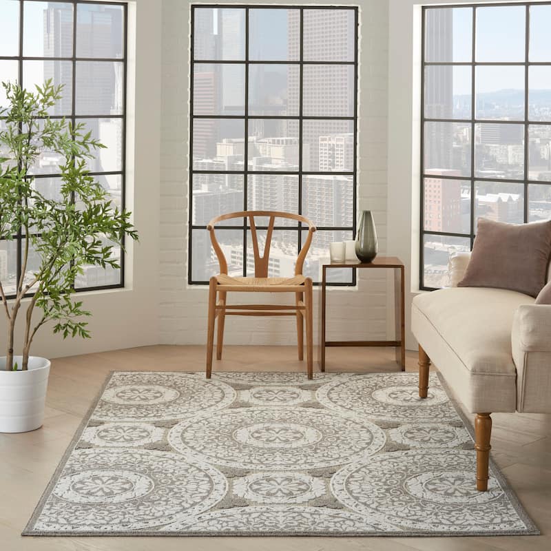 Nourison Calobra Boho Medallion Indoor Outdoor Area Rug