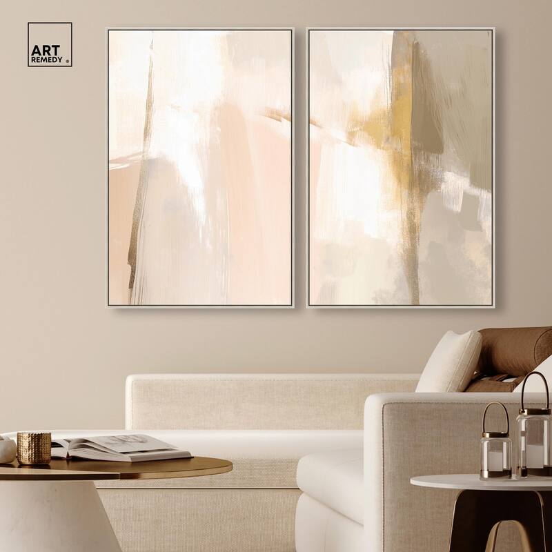 Meditative Hues II Canvas Set of 2 by Art Remedy