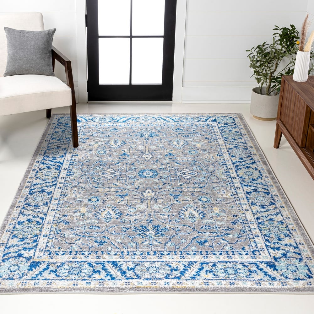 JONATHAN Y Traditional Persian Boho Floral Area Rug