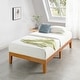 preview thumbnail 59 of 93, 12" Classic Solid Wood Platform Bed Frame Natural Pine - Twin