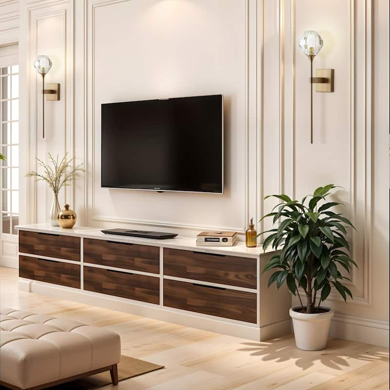 Modern Armed Wall Sconce - Metal, Glass & Matte Black, Crystal Clear 1-Light Wall Sconce for Bedroom or Bathroom in Modern Style