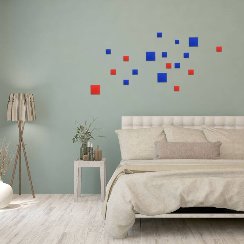 72Pcs Mosaic Mirror Tiles, Self-Adhesive Glass Stickers