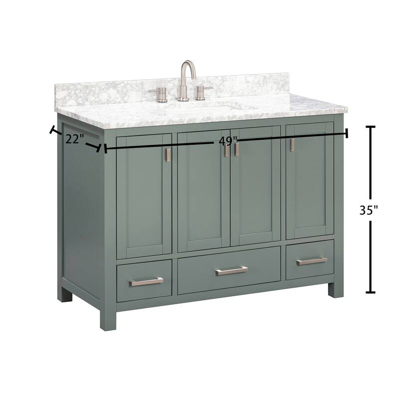 Avanity MODERO-VS49-C Modero 48" Free Standing Single Basin Vanity Set