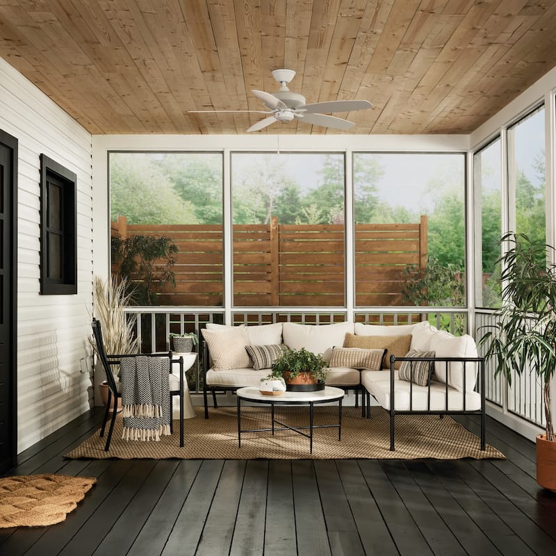 Kichler Renew Patio 52 inch Ceiling Fan Matte White with Reversible Blades