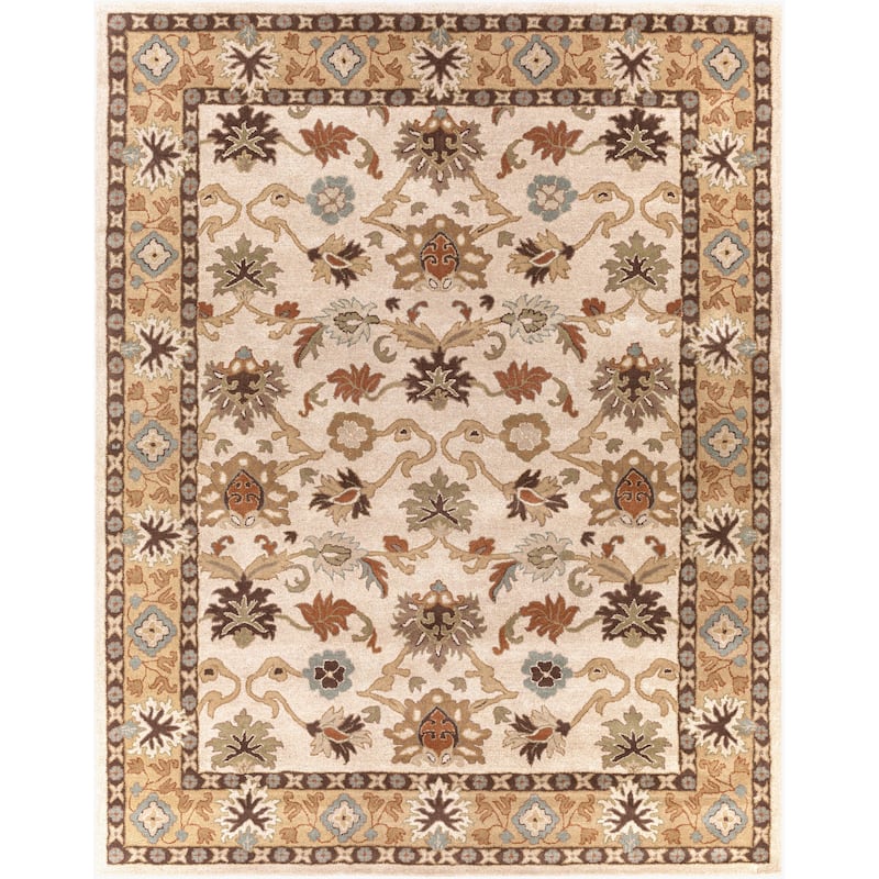 Livabliss Traditional Caesar Border Area Rug - 7'6" x 9'6" - Beige