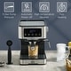 preview thumbnail 4 of 7, HOMCOM 1-2 Cup Stainless Steel Espresso Machine with Milk Frother Wand & Removable Water Tank, Coffee Gift