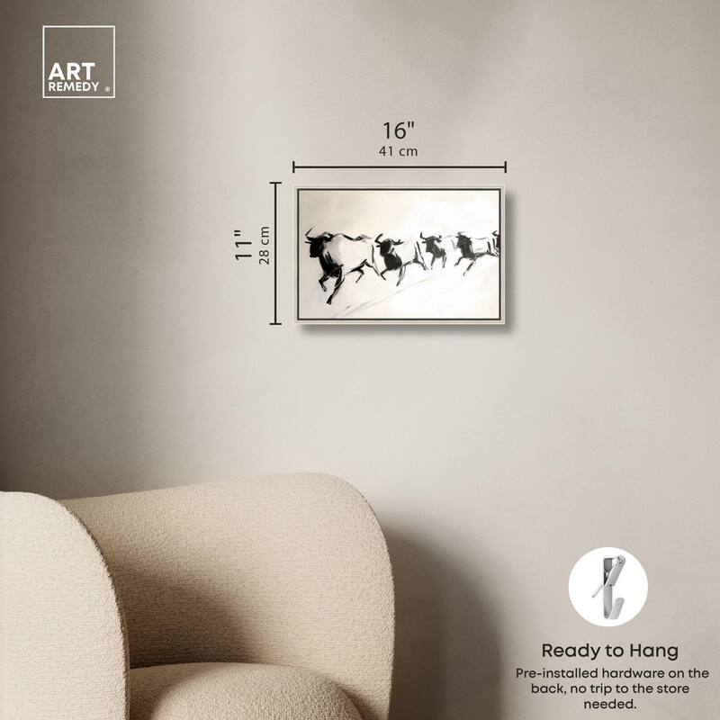 Bovine II Canvas by Art Remedy