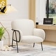 preview thumbnail 5 of 8, Velvet Accent Chair,Upholstered Modern Accent Chair Leisure Single Sofa Chair 23" Wide Seat Designed Arm Chair Corner Chair
