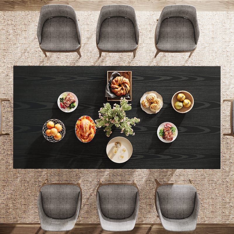 63'' Kitchen Dining Table for 6 People, Strong Geometric Legs