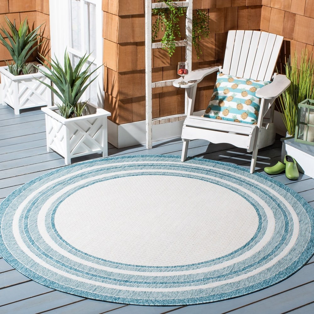 SAFAVIEH Courtyard Vickie Indoor/Outdoor Waterproof Patio Backyard Rug