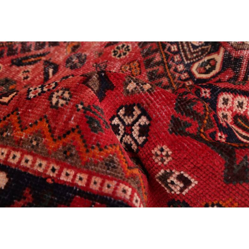 ECARPETGALLERY Hand-knotted Antalya Vintage Red Wool Rug - 4'10 x 9'5