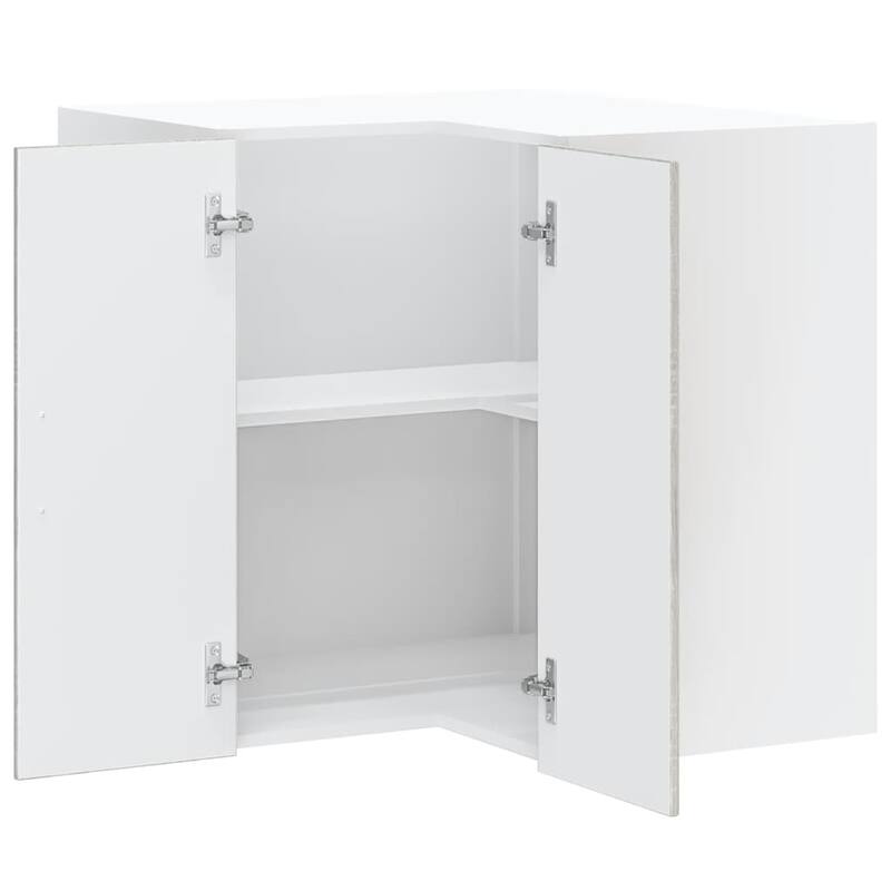 vidaXL Kitchen Wall Corner Cabinet Grey sonoma Engineered wood Medium - 22.4 x 22.4 x 23.6