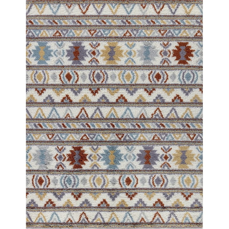 Loft Shag GC_CZY1008 Multi Shaggy Area Rug - 7'10 x 9'10