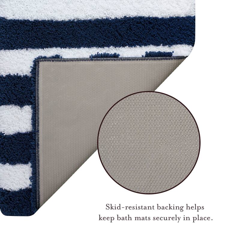 Laura Ashley Eden Stripe Bath Mat