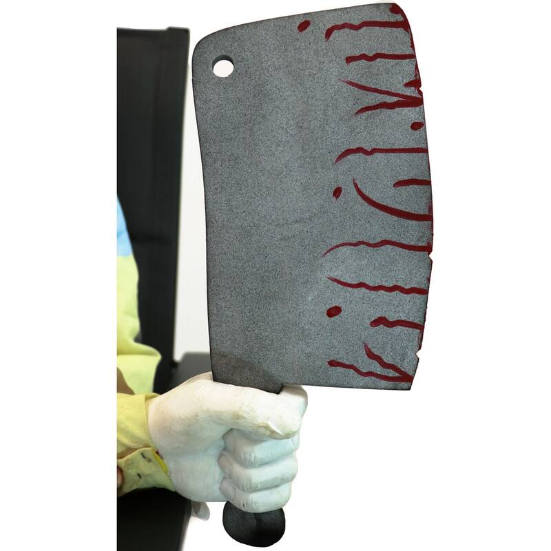 Motion-Activated Thrashing Clown with a Meat Cleaver by Tekky
