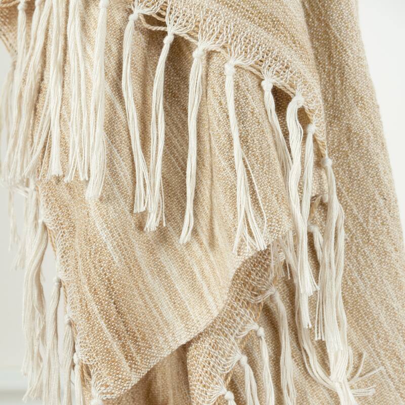 Rizzy Home Striped Hand-tied Throw Blanket