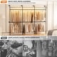preview thumbnail 6 of 22, Industrial Pipe Clothing Rack, Reversible 118.3'' Garment Rack with LED Lights& Shelves for Walk-in Closet