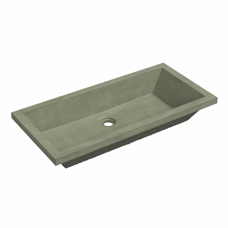 Native Trails NSL3115 NativeStone 31" Rectangular Concrete Undermount