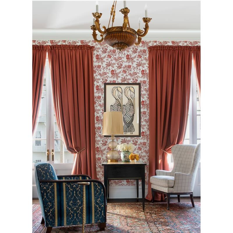 A-Street Prints Cecilia Red Fruit Wallpaper