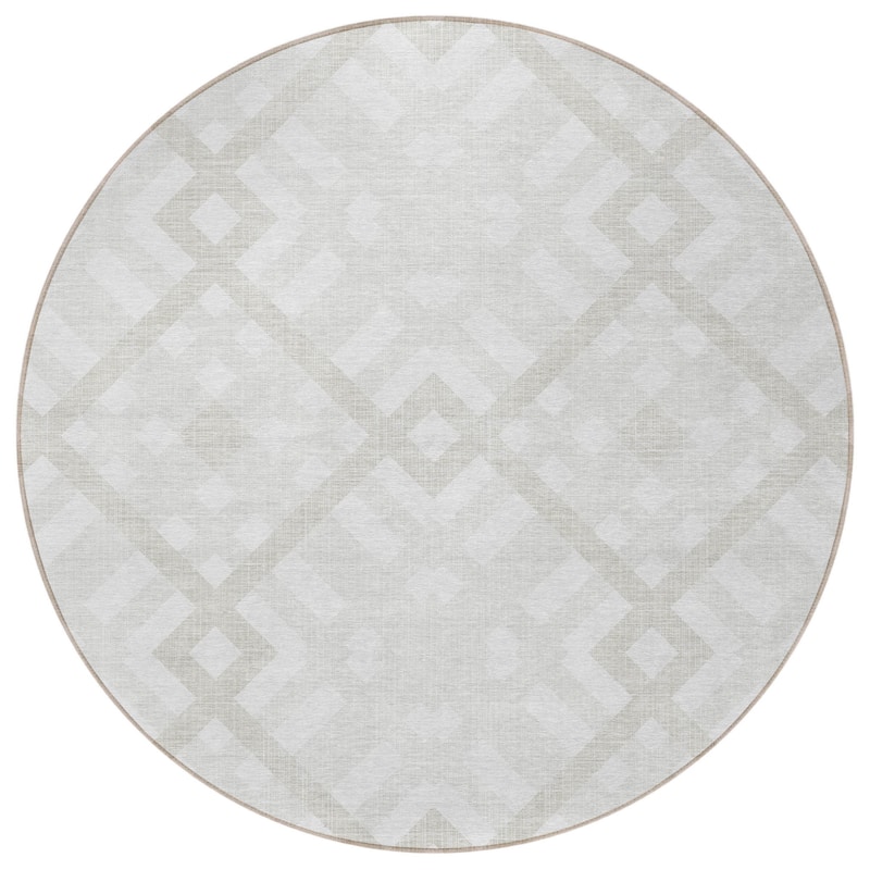 HomeRoots Geometric Transitional Rectangle Outdoor Rug