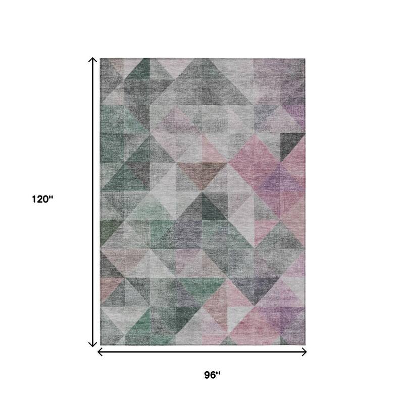 HomeRoots Geometric Transitional Rectangle Outdoor Rug