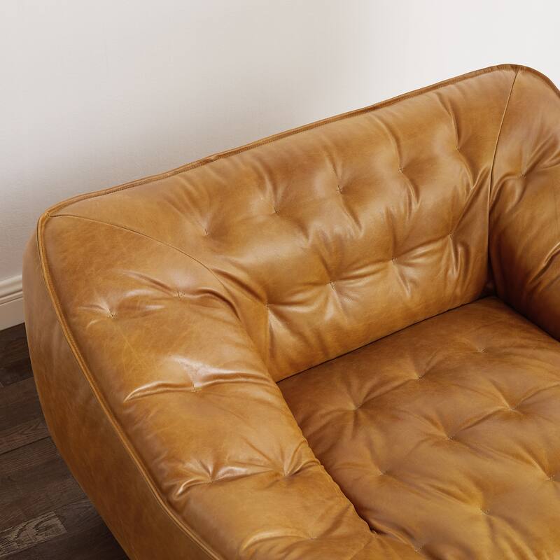 Luxury Genuine Leather Lounge Sofa Chair