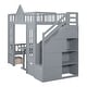preview thumbnail 8 of 17, Twin over Twin Bunk Bed With Changeable Table,Bunk Bed Turn into Upper Bed and Down Desk