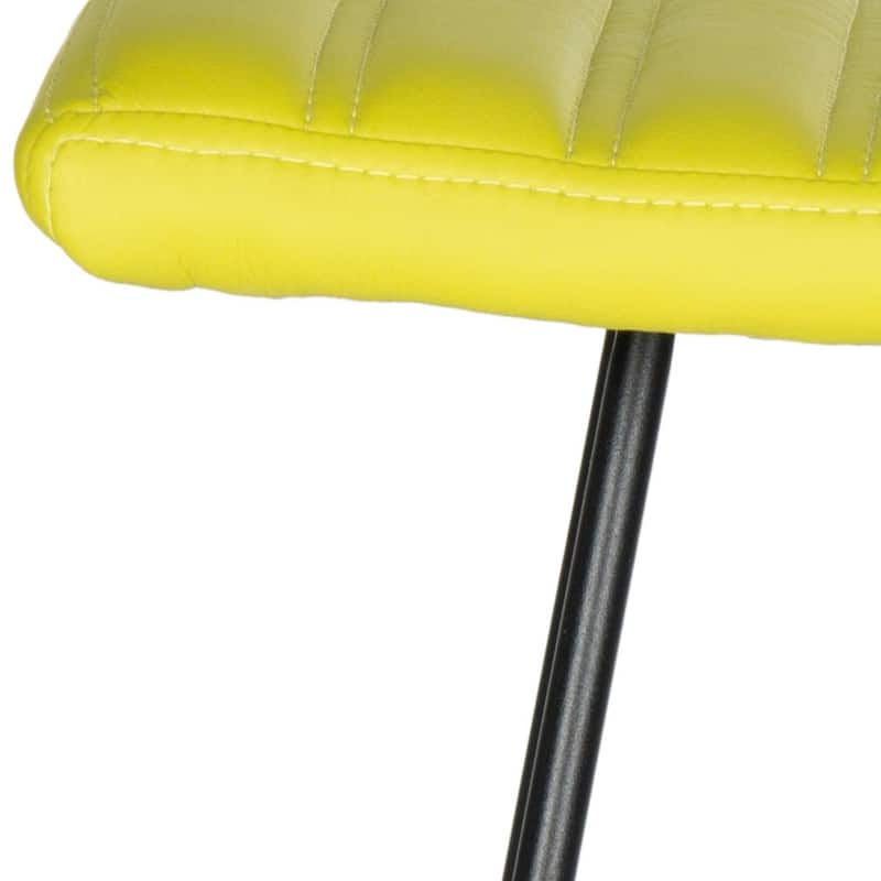 SAFAVIEH Concha Mid-Century Dining Modern Black 30-inch Bar Stool (Set of 2) - 16.5" x 16" x 30" - 17Wx16Dx30H