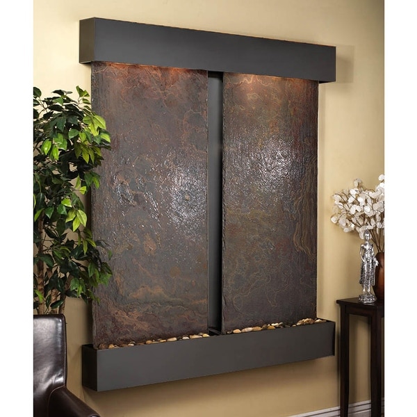 Cottonwood Falls Fountain - Blackened Copper - Squared Edges - Choose Options - Multi|Multi
