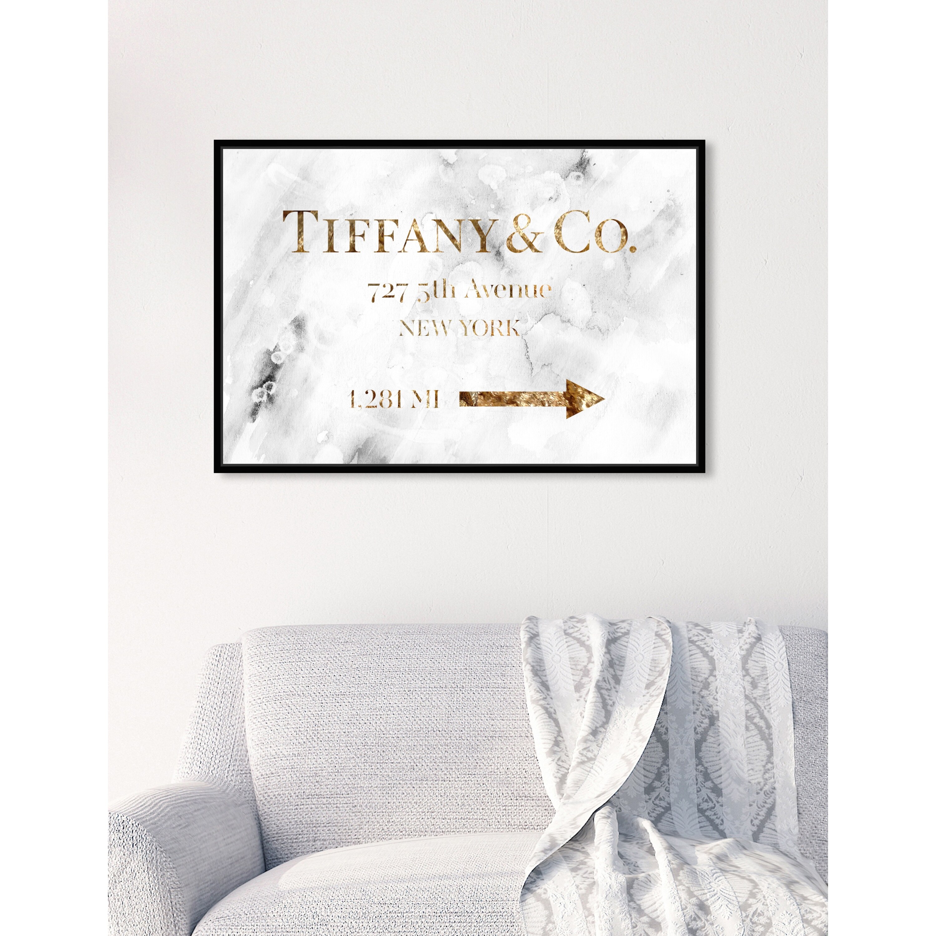 新品 オリバーガル Olivergal Jewelry Road Sign Oliver Gal 'Jewelry Road Sign Glam' Fashion Framed Art Print