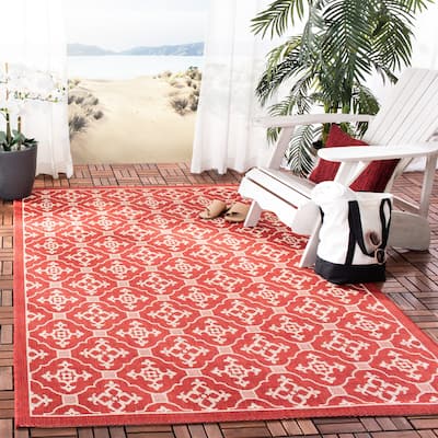 SAFAVIEH Courtyard Sonja Indoor/ Outdoor Waterproof Patio Backyard Rug