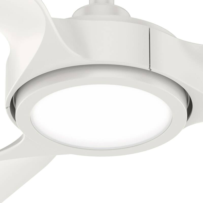 Hunter Zentech Wi-Fi ENERGY STAR Damp Rated Ceiling Fan w/ LED Light and Handheld Remote - Modern & Contemporary - SMART FAN!