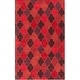 preview thumbnail 12 of 39, Randall Handmade Geometric Moroccan Wool Area Rug Burgundy - 2' x 3'