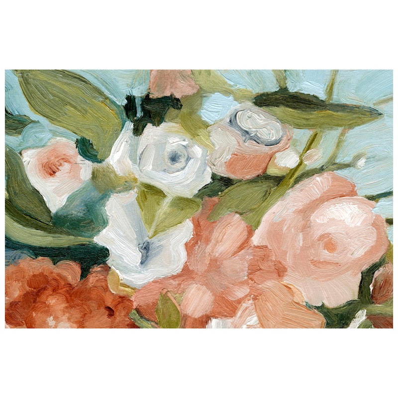 Empire Art Direct Floral Harmony I Bouquet Printed Tempered Glass Wall Art - Multi-Color