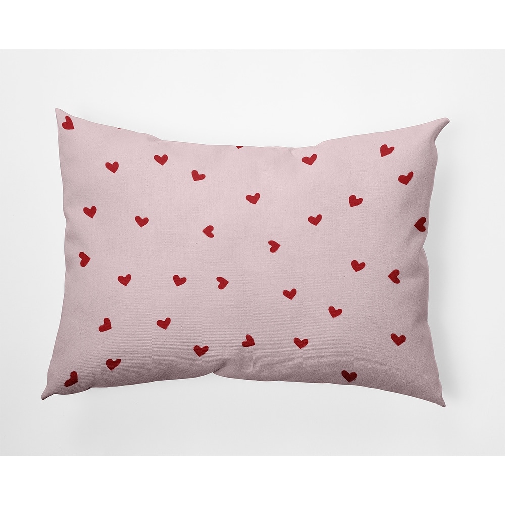 Little Hearts Valentines Day Decorative Throw Pillow