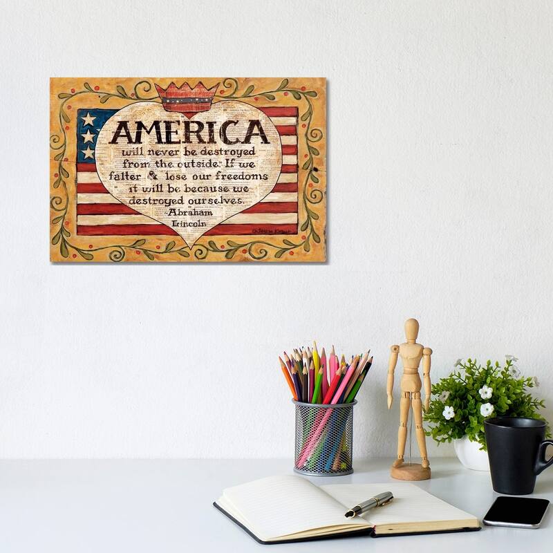 iCanvas "America" by Teresa Kogut Canvas Print - 8x12x0.75